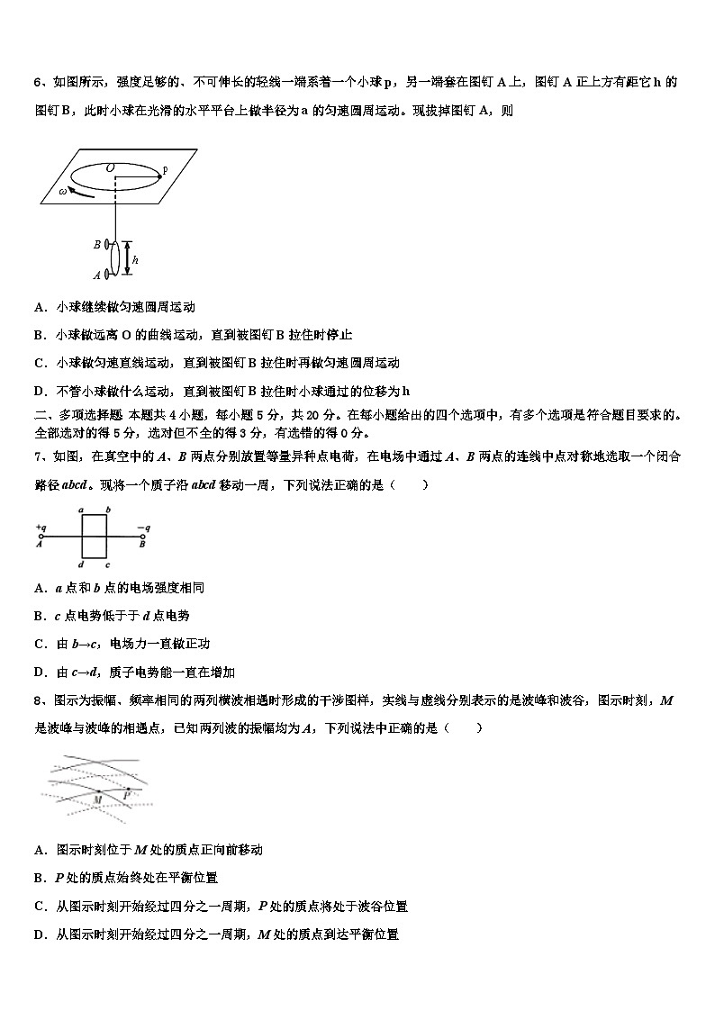 2026届黑龙江省哈尔滨市第十九中学高三3月份模拟考试物理试题含解析第3页