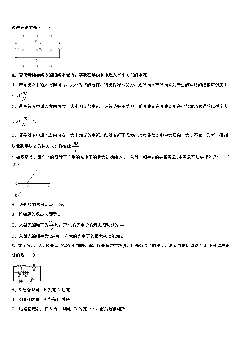 2026届黑龙江省黑河市通北一中高三最后一模物理试题含解析第2页