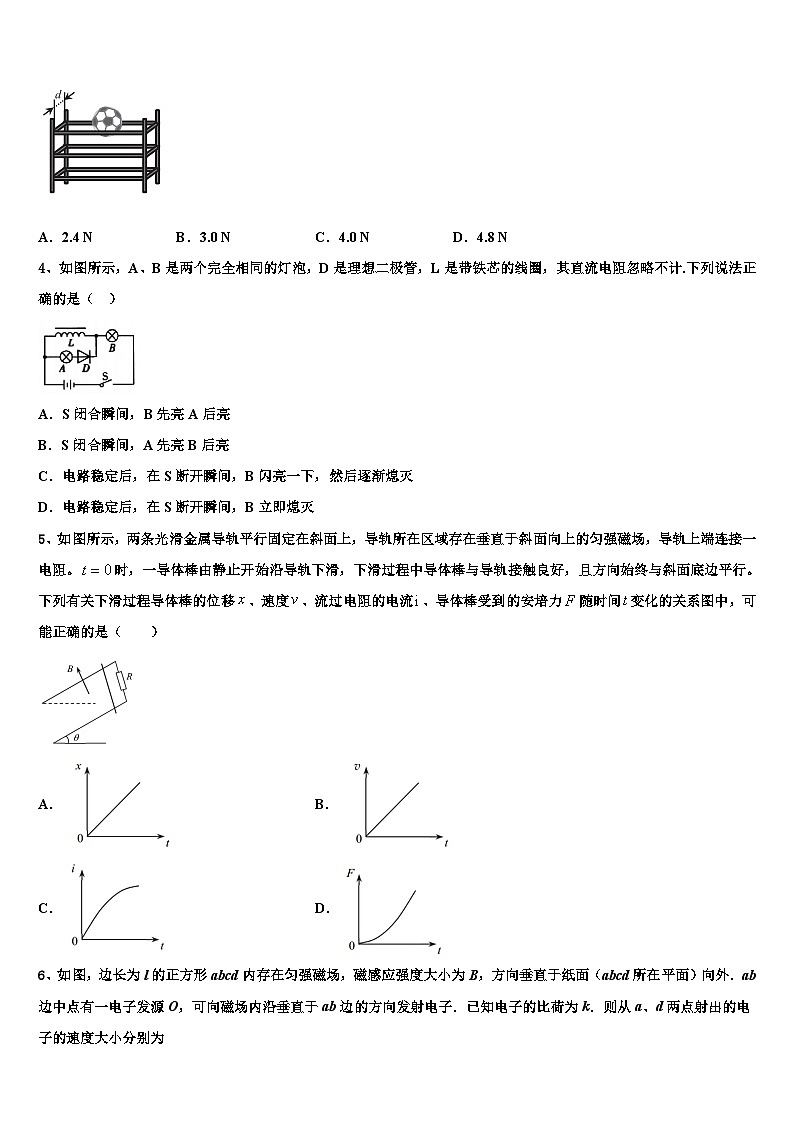 2026届湖北荆门市第一中学高考压轴卷物理试卷含解析第2页