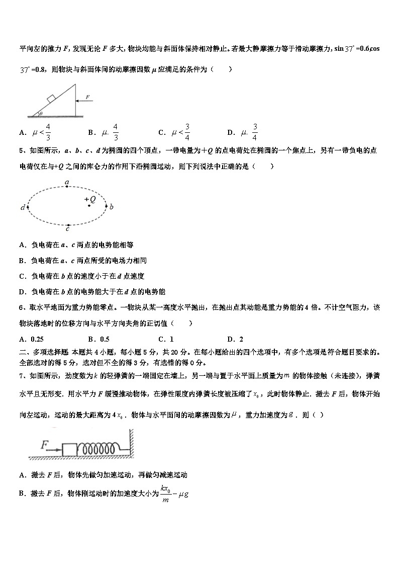 2026届湖北省八校（鄂南高中、华师一附中高考仿真卷物理试题含解析第2页