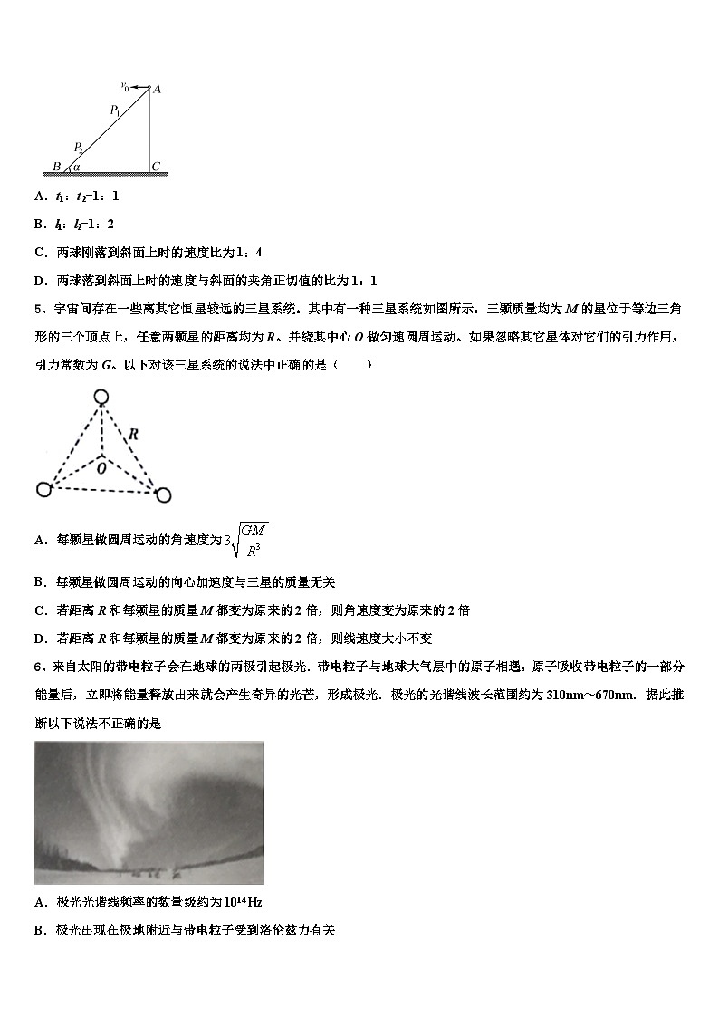2026届湖北省鄂东南五校一体联盟联考高考仿真卷物理试卷含解析第2页