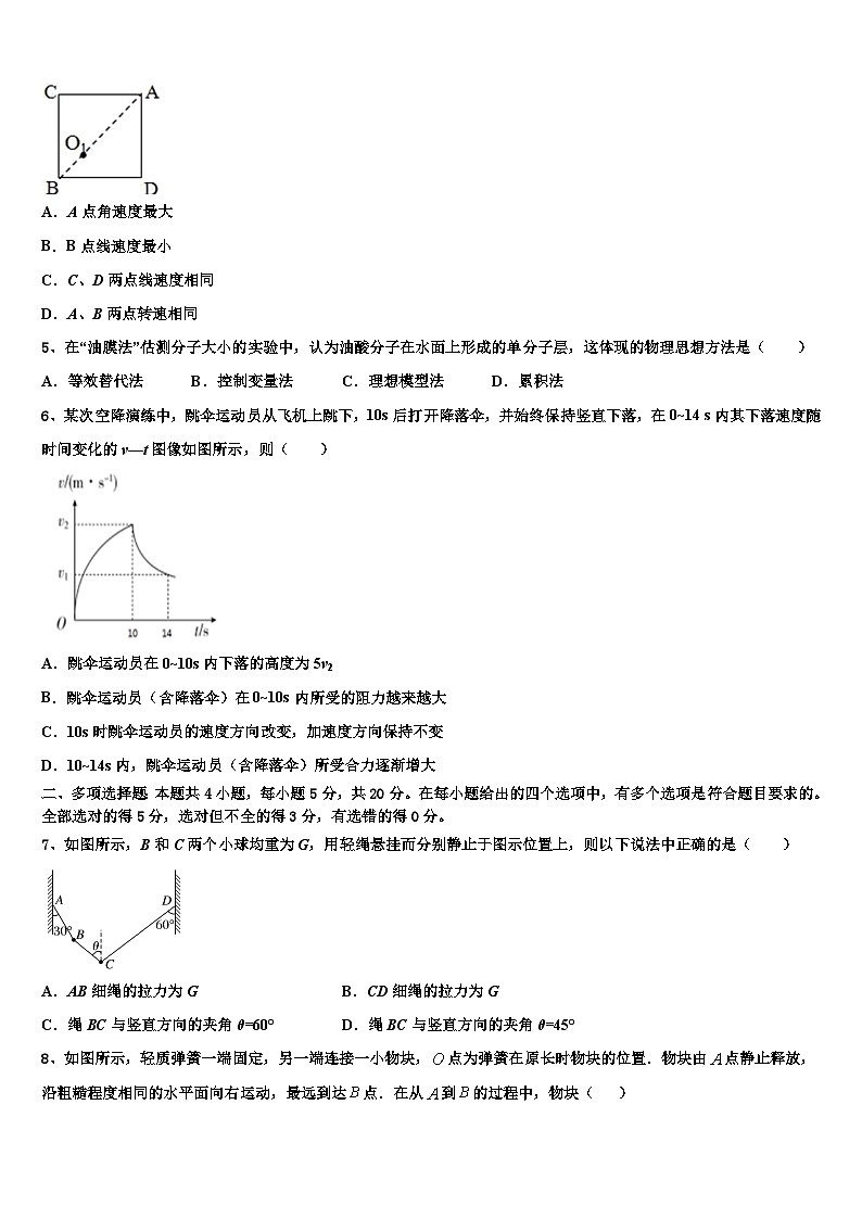 2026届湖北省华中师范大学第一附属中学高三下学期联合考试物理试题含解析第2页