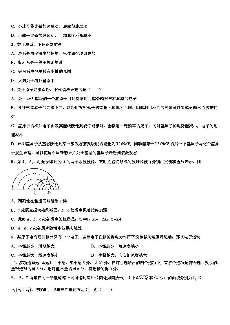 2026届湖北省武汉外国语学校高考仿真卷物理试题含解析第2页