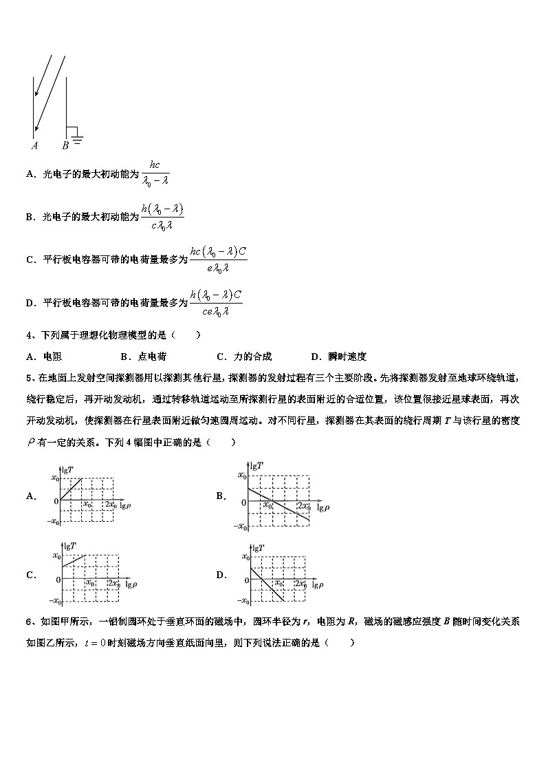 2026届湖北省宜昌市秭归县二中高考物理五模试卷含解析第2页