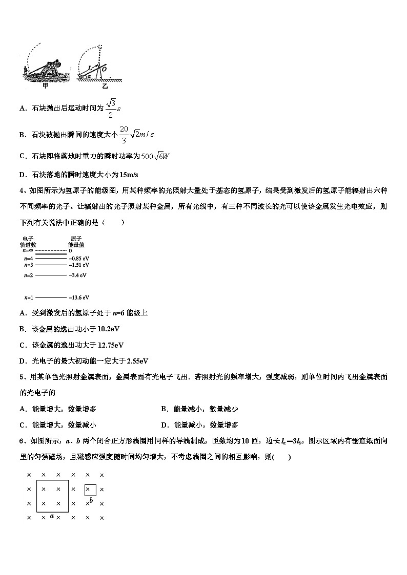 2026届湖北省宜昌第二中学高考仿真模拟物理试卷含解析第2页
