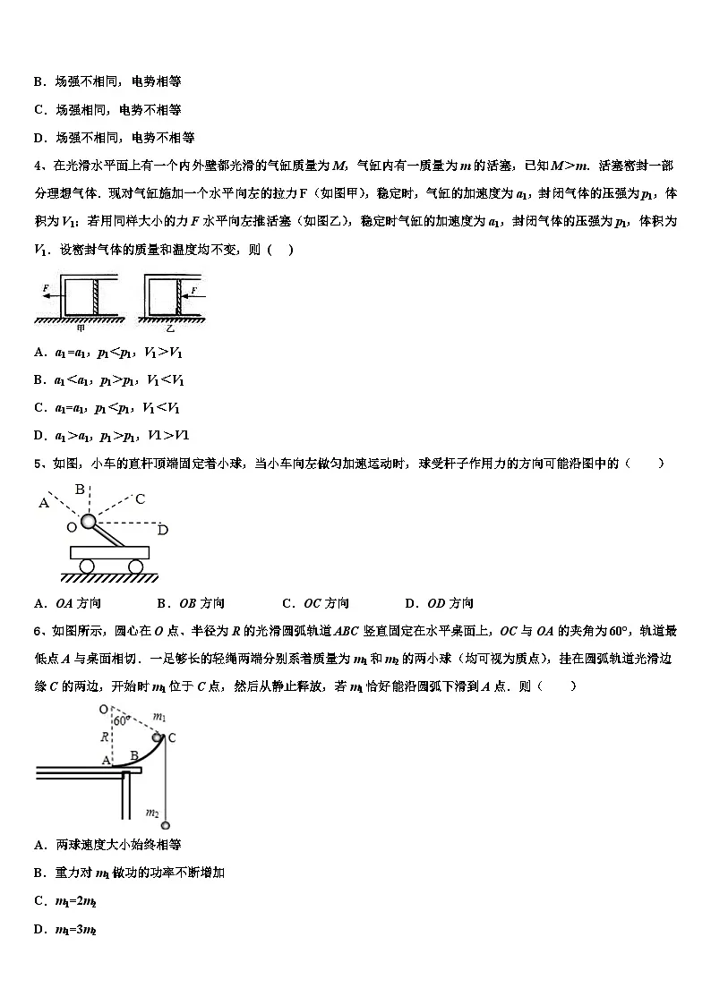 2026届湖北省宜昌市第一中学高考冲刺押题（最后一卷）物理试卷含解析第2页
