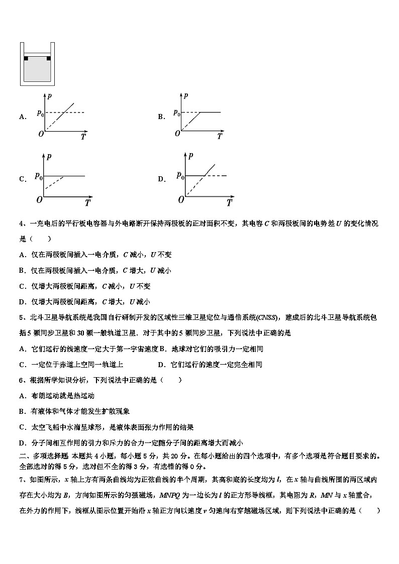 2026届湖北省宜昌市长阳县第一高级中学高考全国统考预测密卷物理试卷含解析第2页
