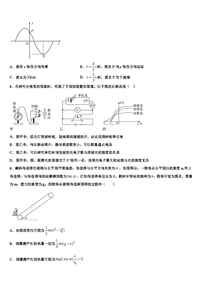 2026届湖北省武汉外国语学校高三3月份模拟考试物理试题含解析第3页