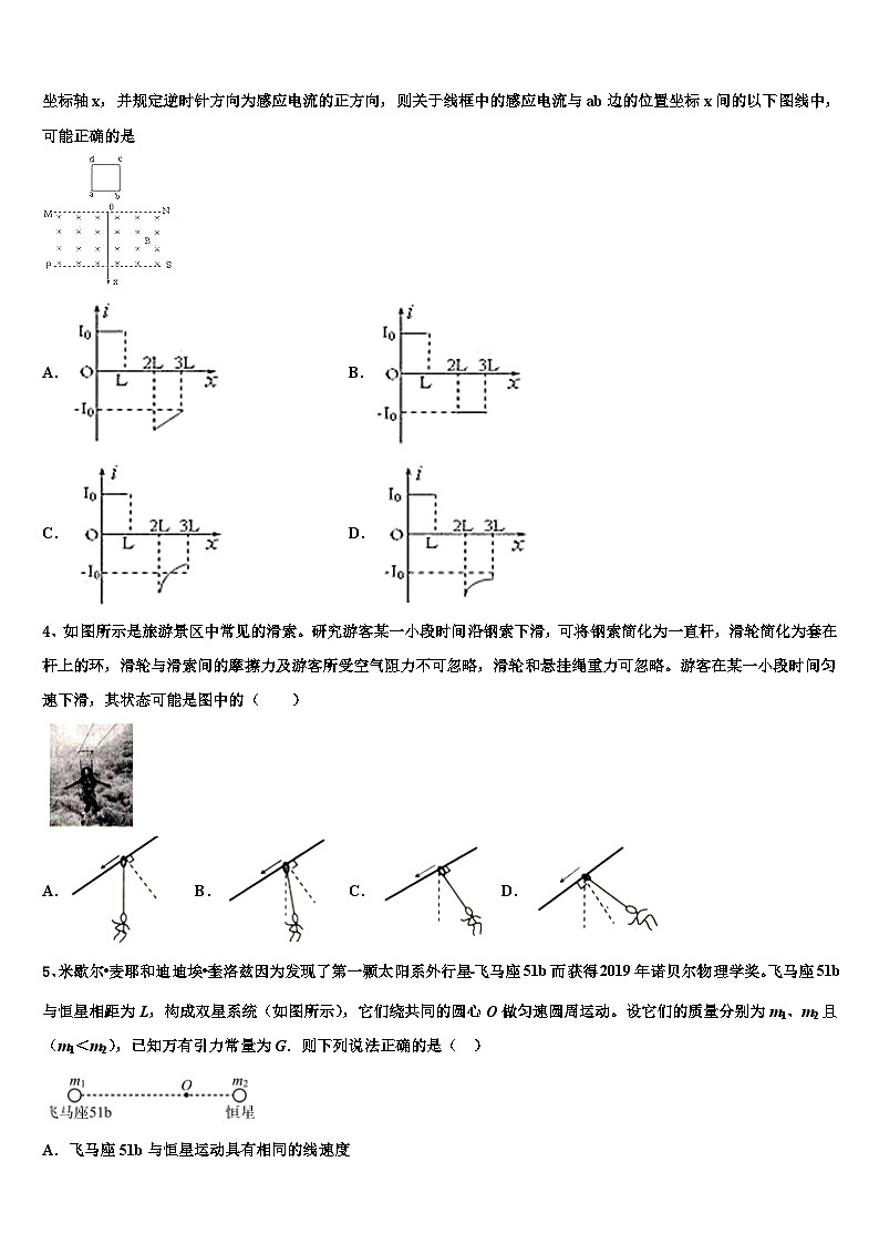 2026届湖北省武汉市武汉外国语学校高三考前热身物理试卷含解析第2页