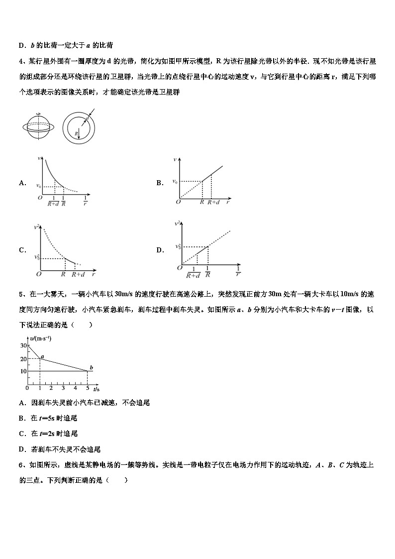 2026届湖北省八市高三下学期第五次调研考试物理试题含解析第2页