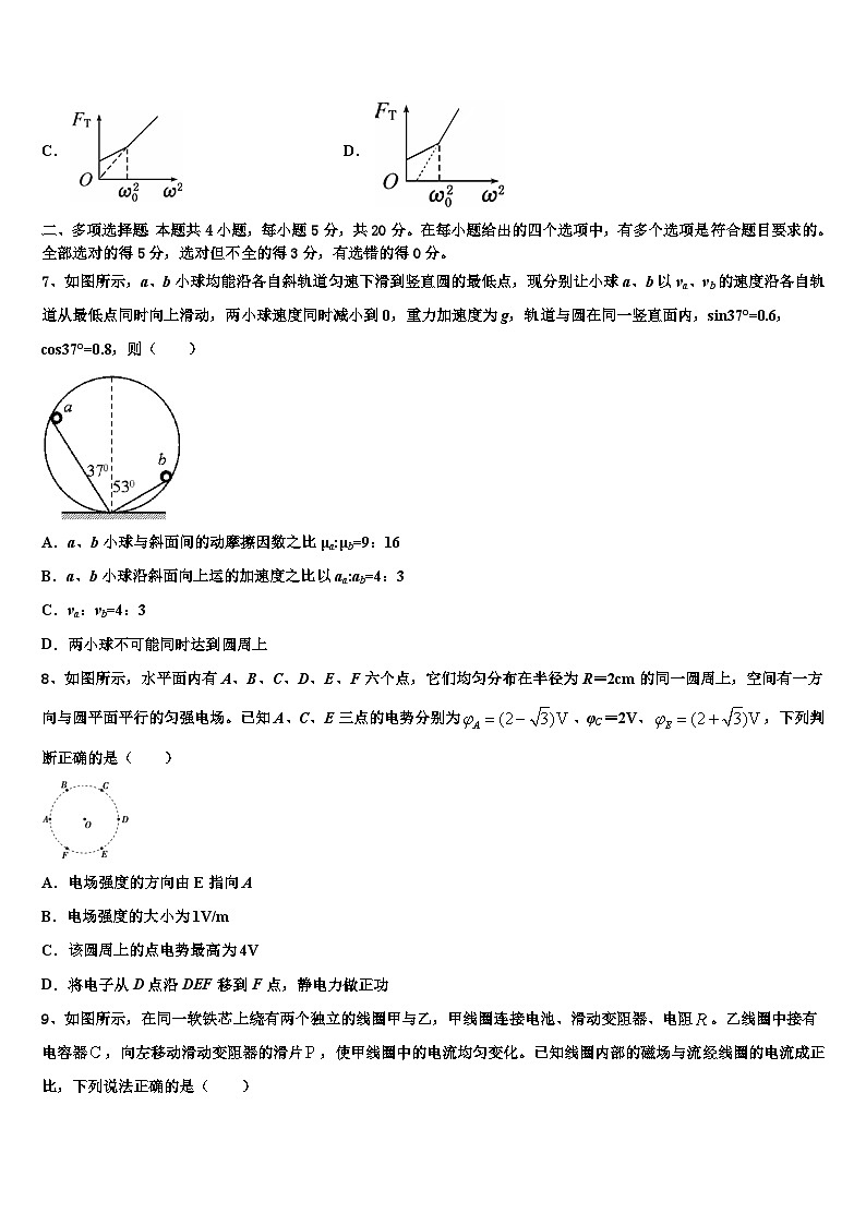 2026届湖北省“荆、荆、襄、宜”四地七校考试联盟高三3月份模拟考试物理试题含解析第3页