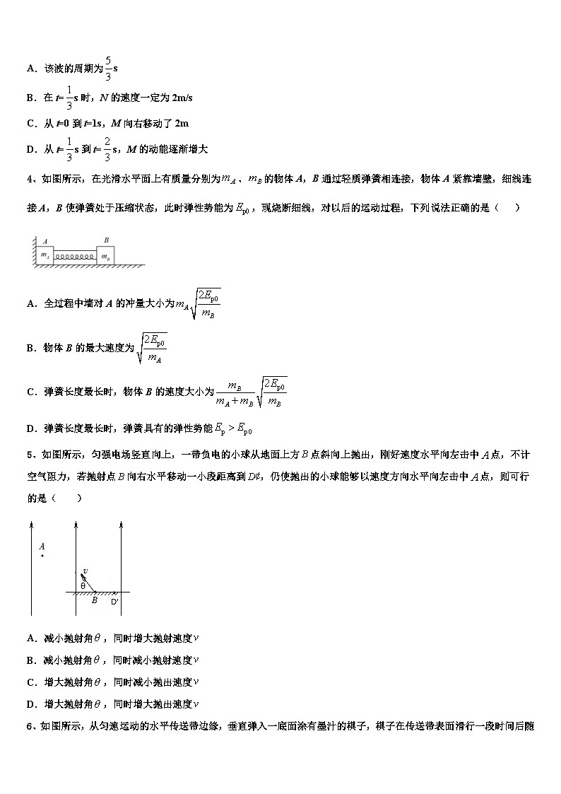 2026届湖北名校高三下学期第六次检测物理试卷含解析第2页