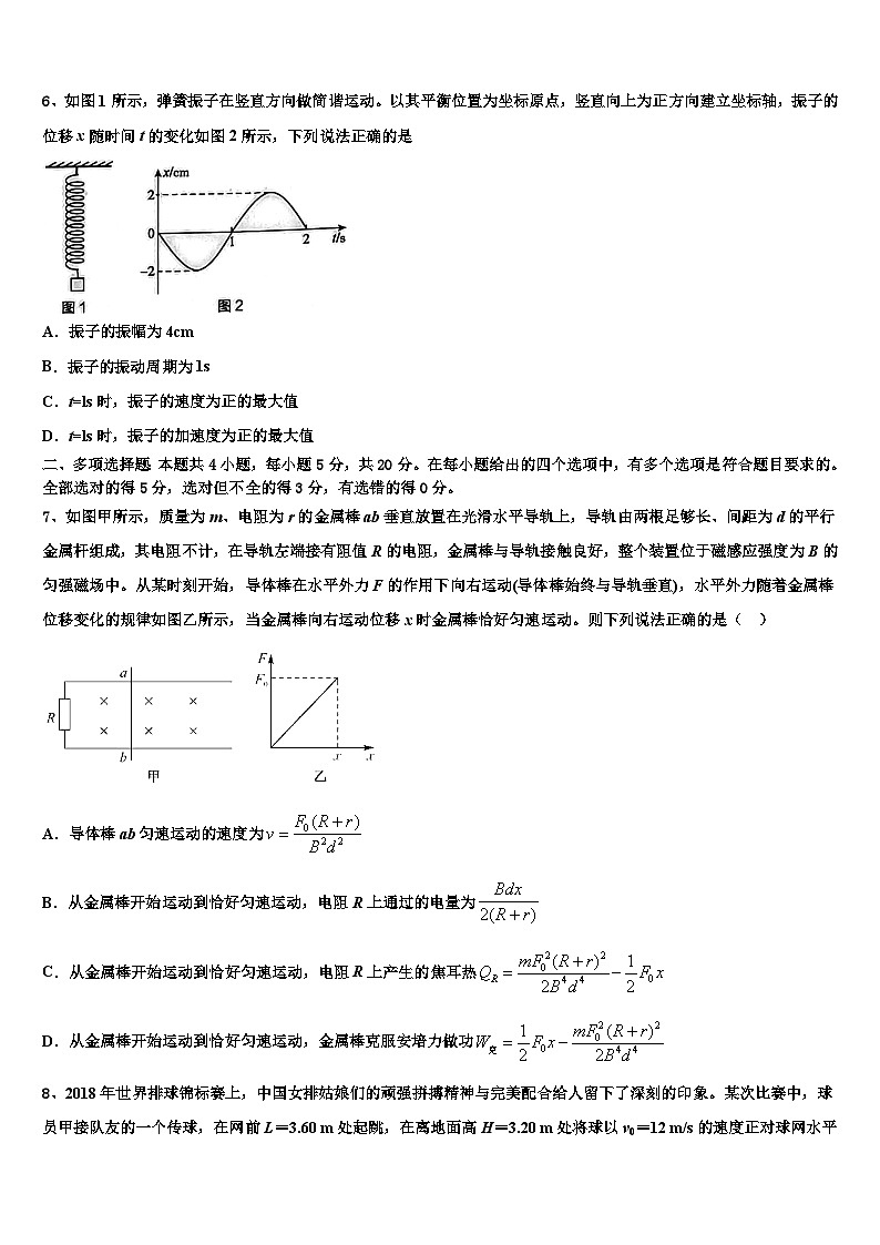 2026届湖北安陆一中高三下学期联合考试物理试题含解析第3页