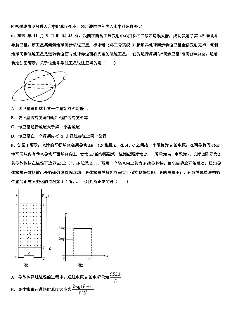 2026届湖北省恩施高中高三下学期联考物理试题含解析第3页