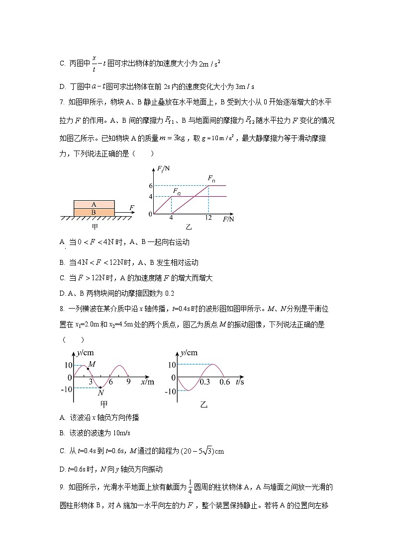 2025-2026学年广西省来宾市来宾高级中学高三上学期9月月考物理试卷（学生版）第3页
