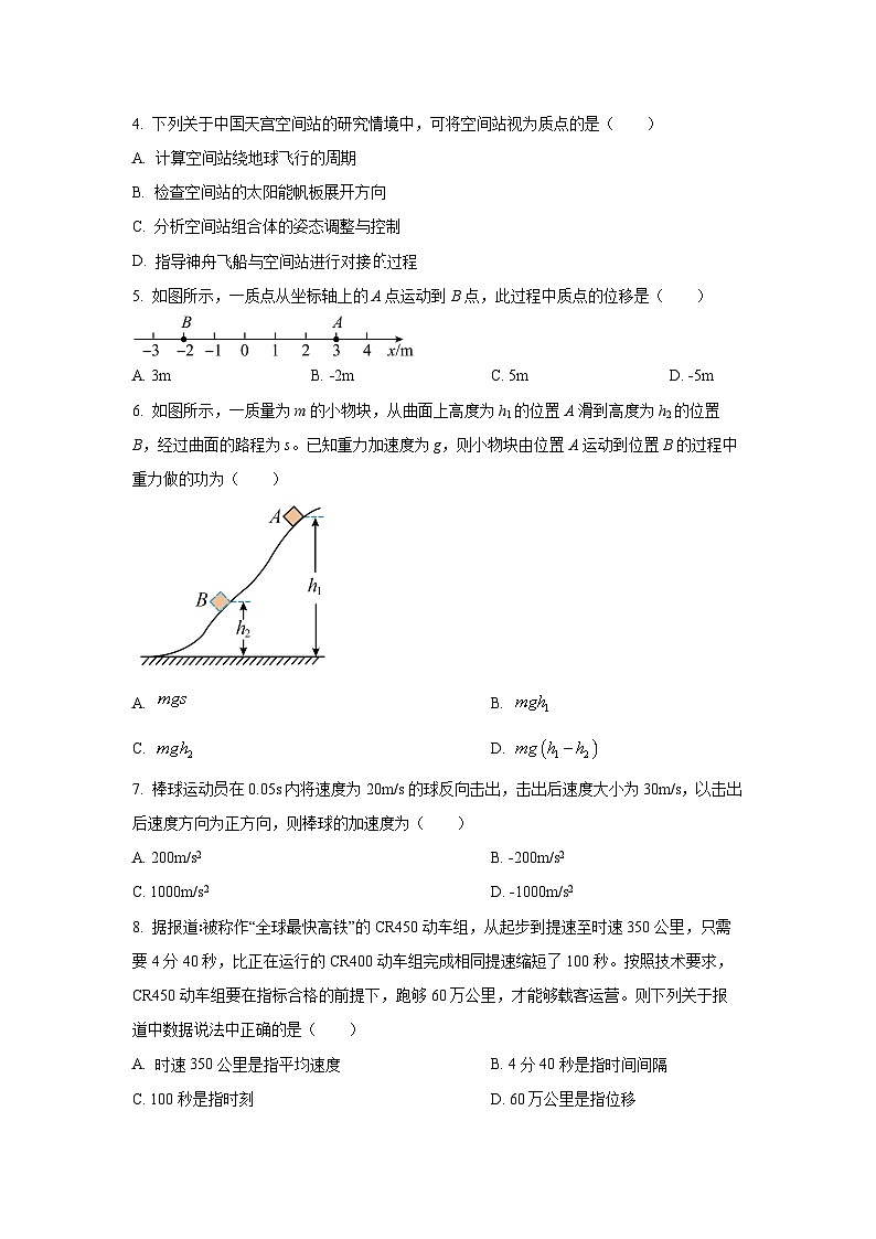 江苏省多校2026年普通高中学业水平合格性考试联合调研物理试卷（学生版）第2页