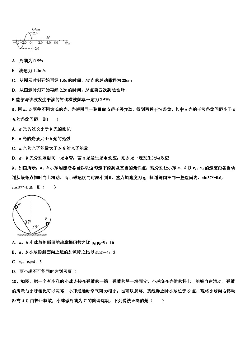 2026届湖北武汉武昌区武汉大学附属中学高考仿真卷物理试题含解析第3页