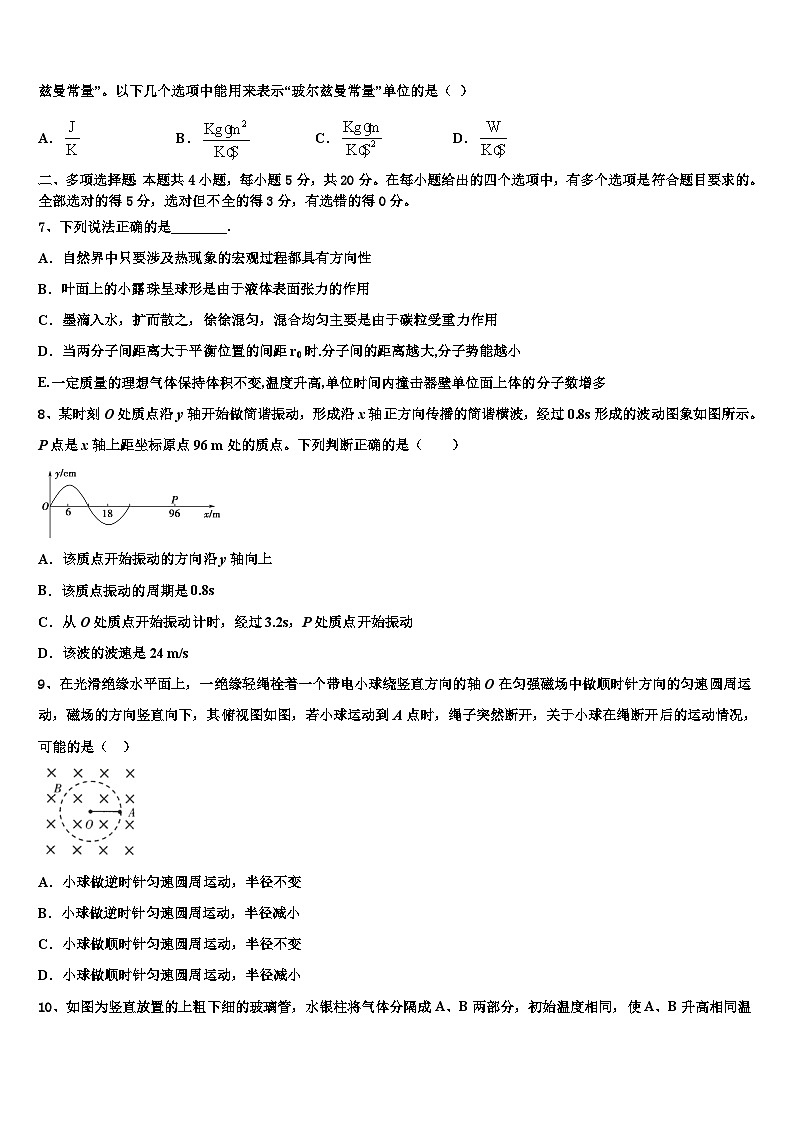 2026届湖南平江二中高考物理倒计时模拟卷含解析第3页