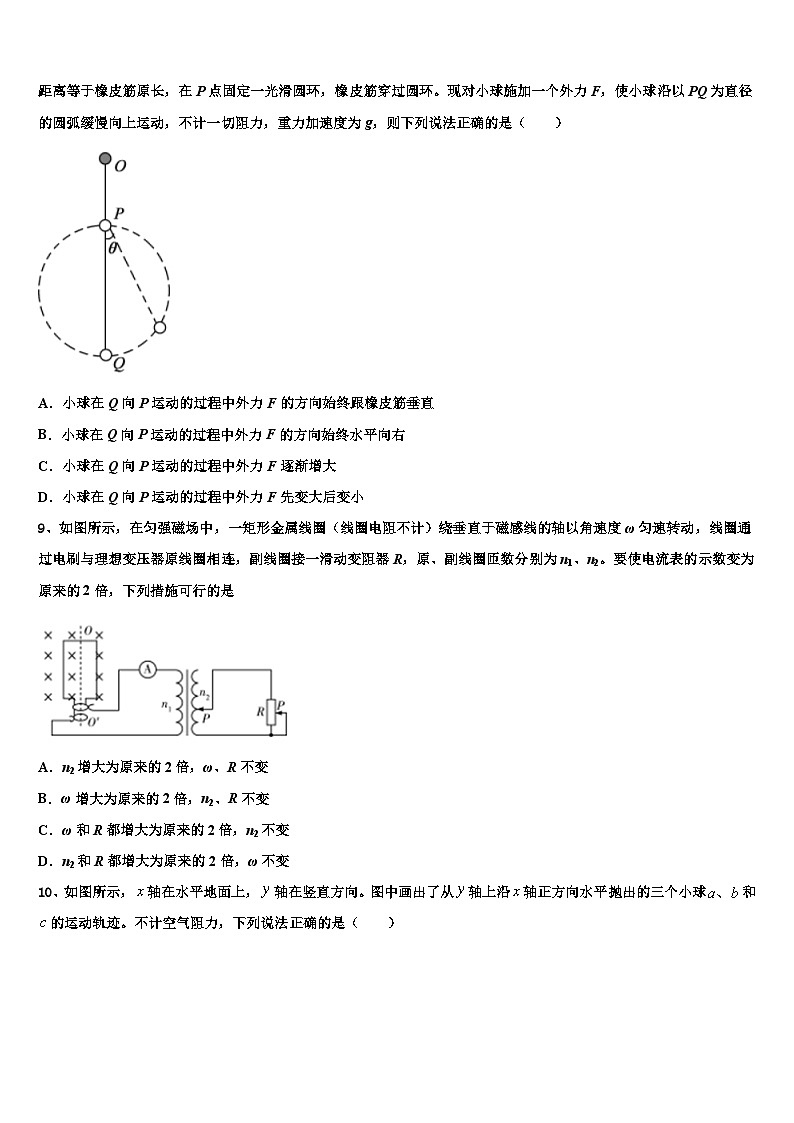 2026届湖南省衡阳市高考物理倒计时模拟卷含解析第3页