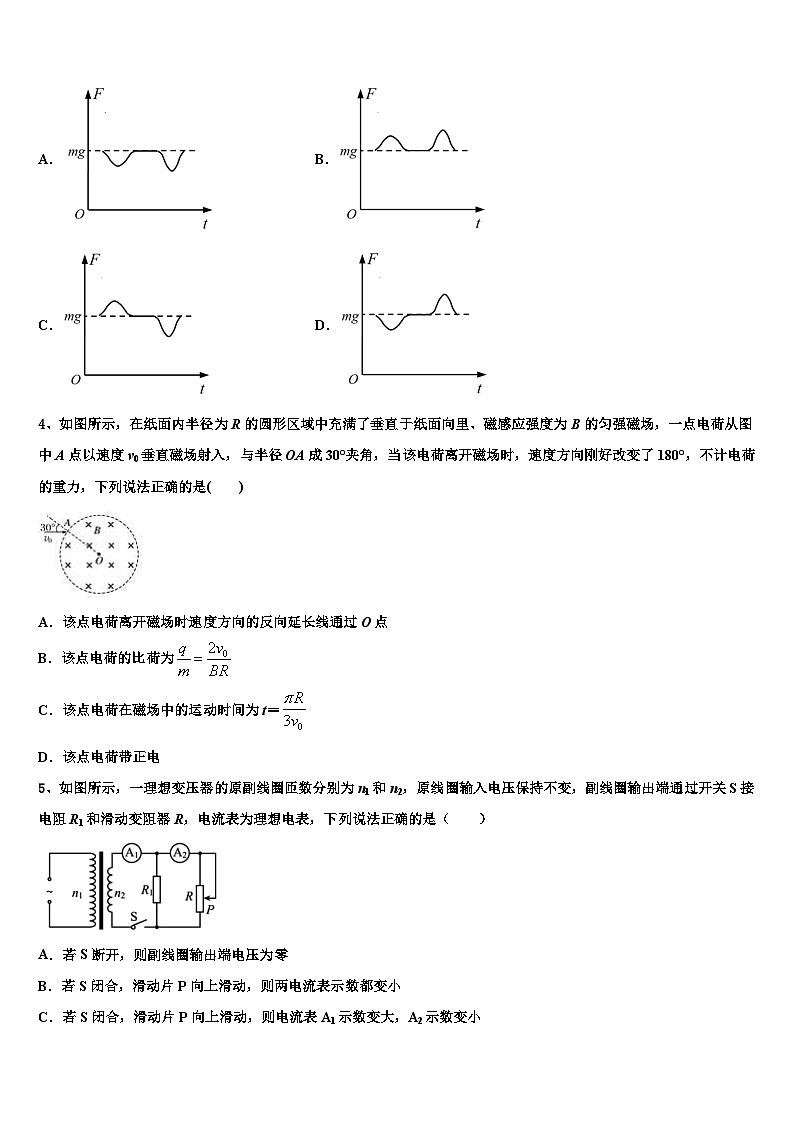 2026届湖南省常德市示范中学高考考前模拟物理试题含解析第2页