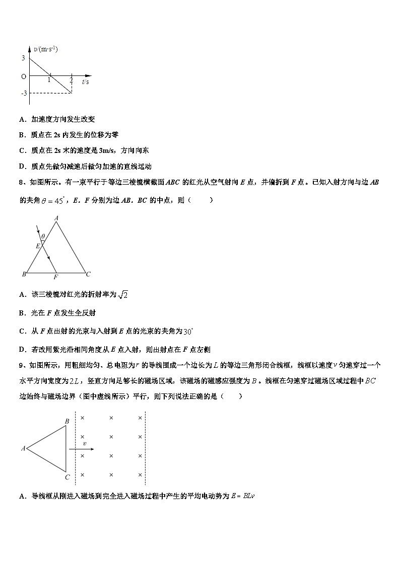 2026届湖南省常宁市第一中学高考全国统考预测密卷物理试卷含解析第3页