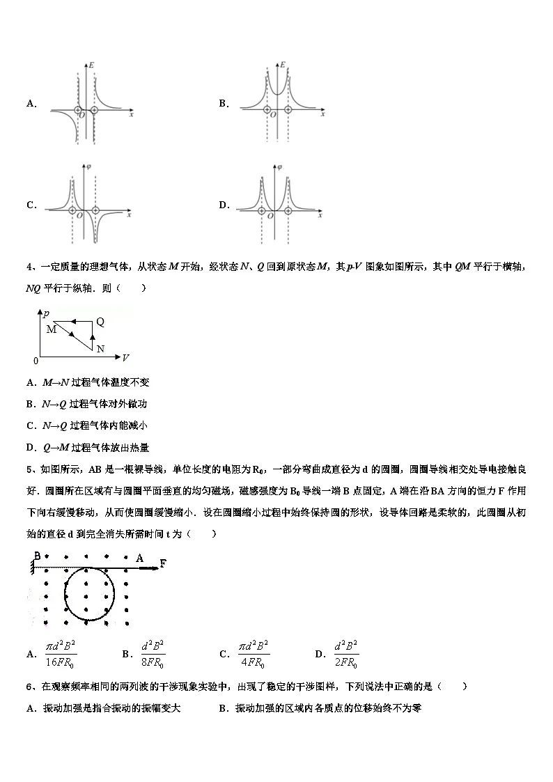 2026届湖南省道县第二中学高考冲刺模拟物理试题含解析第2页