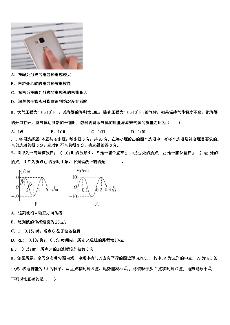 2026届湖南省高考冲刺押题（最后一卷）物理试卷含解析第3页