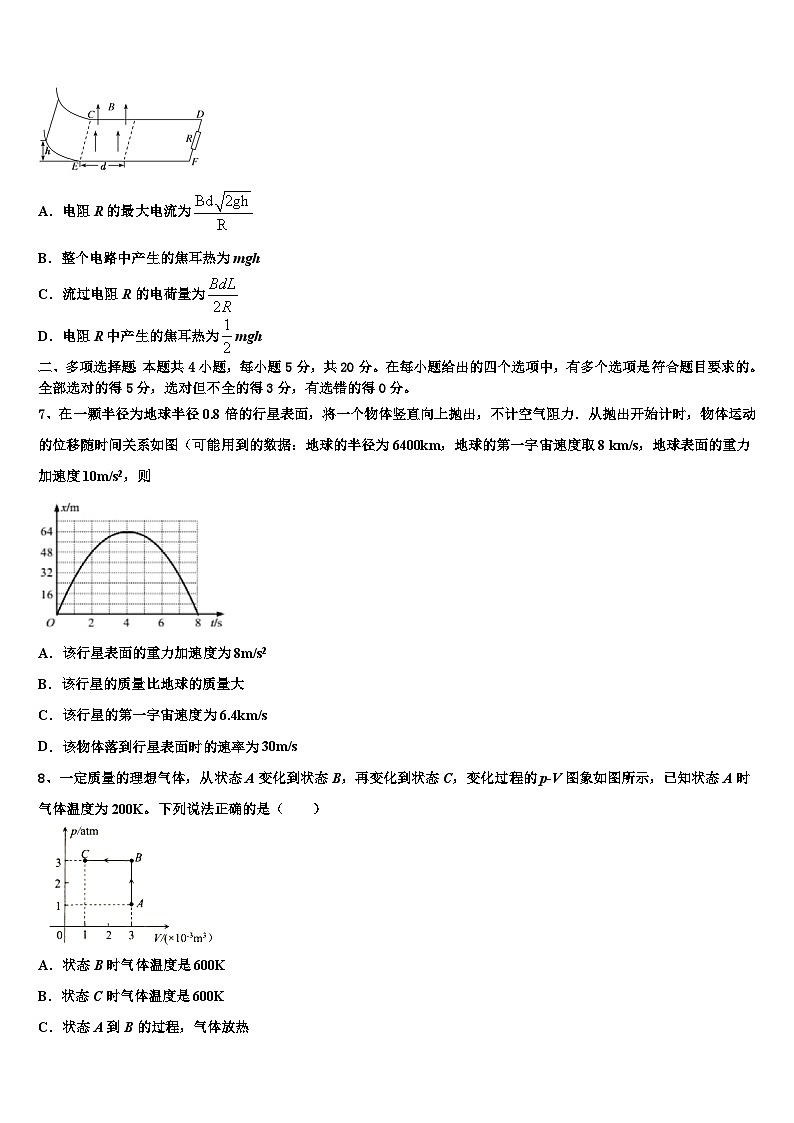 2026届湖南省衡阳市二十六中高考仿真卷物理试题含解析第3页