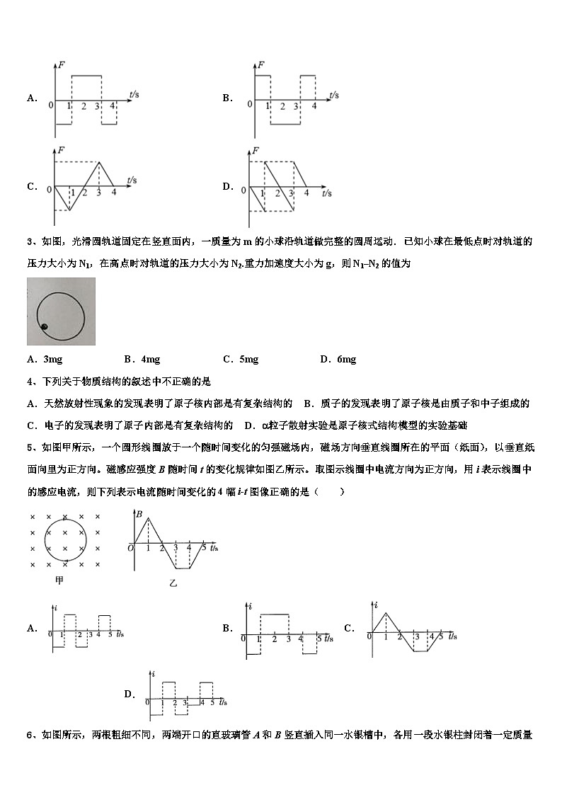 2026届湖南省浏阳一中、株洲二中等湘东七校高考适应性考试物理试卷含解析第2页