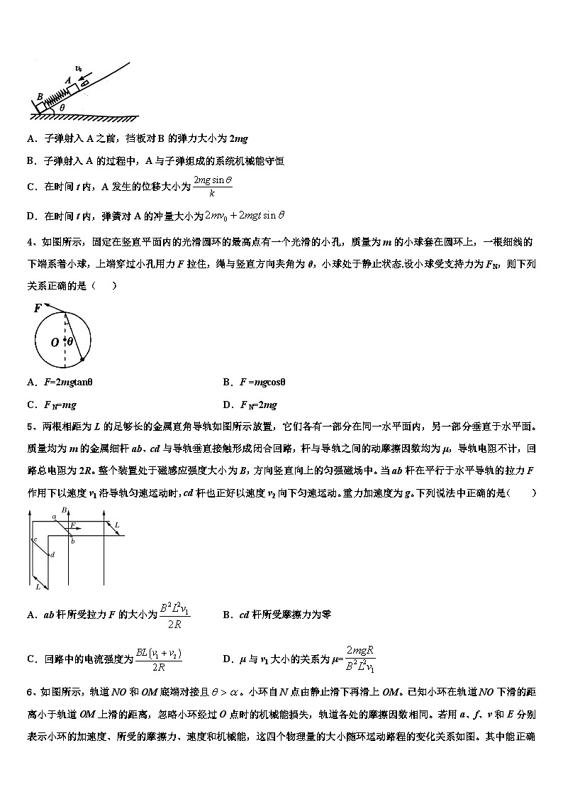 2026届湖南省怀化市（怀化市第三中学高考物理押题试卷含解析第2页
