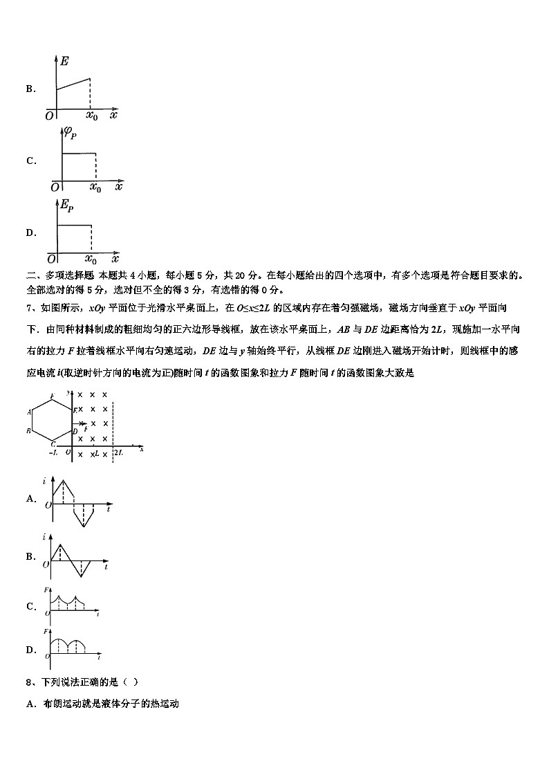 2026届湖南省醴陵两中学高考压轴卷物理试卷含解析第3页