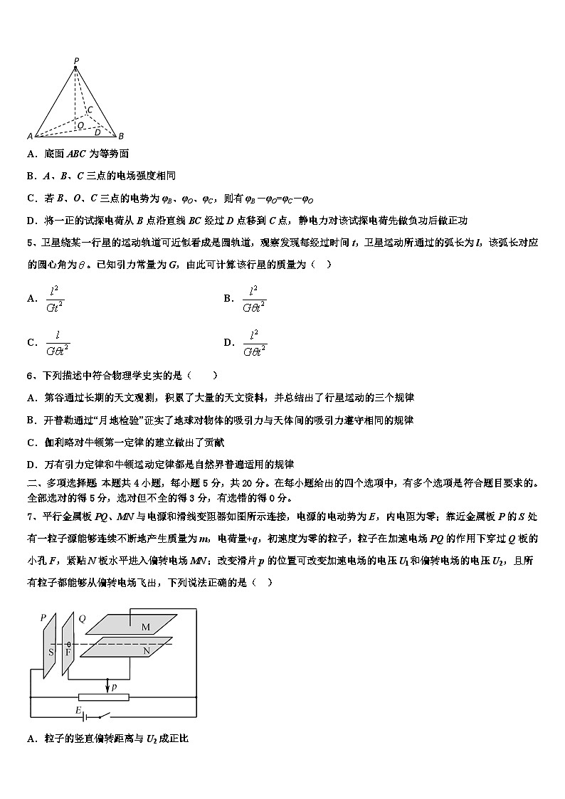 2026届湖南省怀化市重点中学高考仿真卷物理试卷含解析第2页