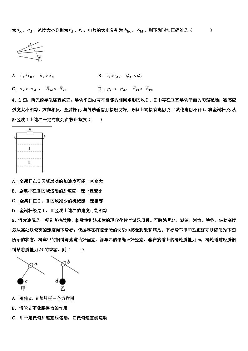 2026届湖南省邵阳市双清区第十一中学高考物理全真模拟密押卷含解析第2页