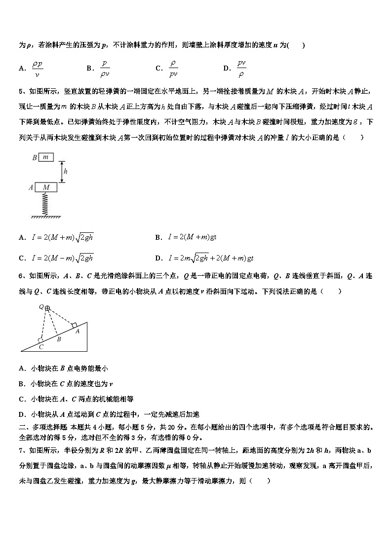 2026届湖南省宁乡一中高考临考冲刺物理试卷含解析第2页