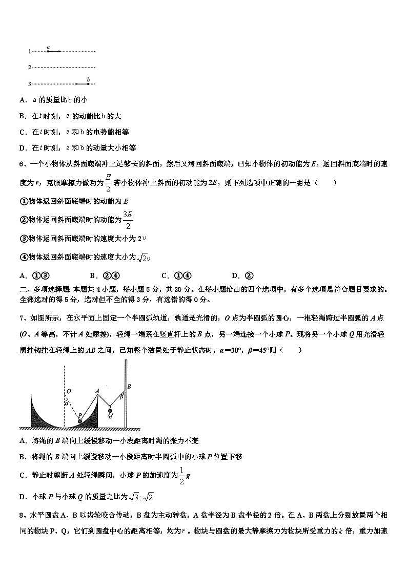 2026届湖南省祁东育县高考仿真模拟物理试卷含解析第2页