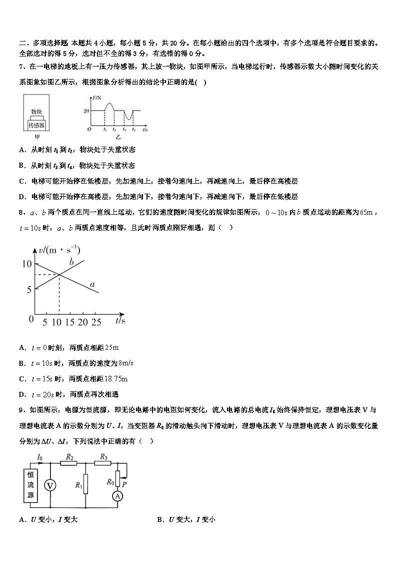 2026届湖南省邵阳市高考物理倒计时模拟卷含解析第3页