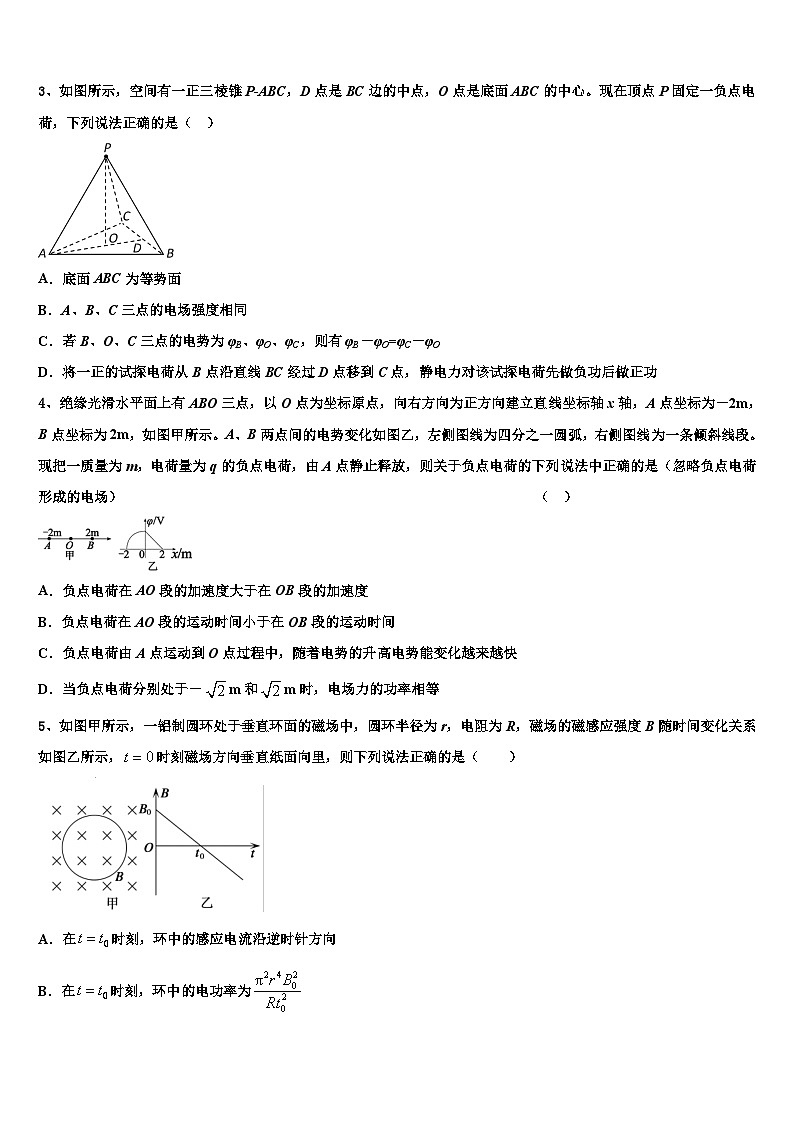 2026届湖南省邵阳市育英高级中学高考考前提分物理仿真卷含解析第2页