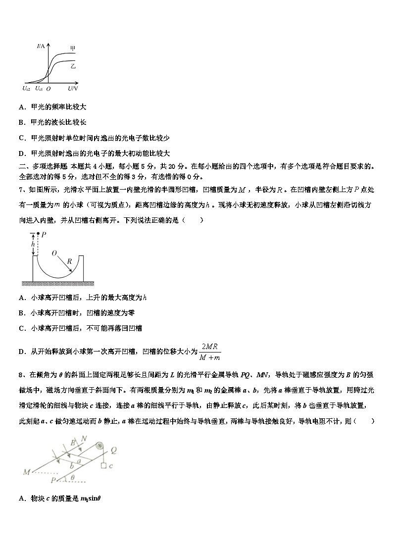 2026届湖南省五市十校教研教改共同体高考适应性考试物理试卷含解析第3页