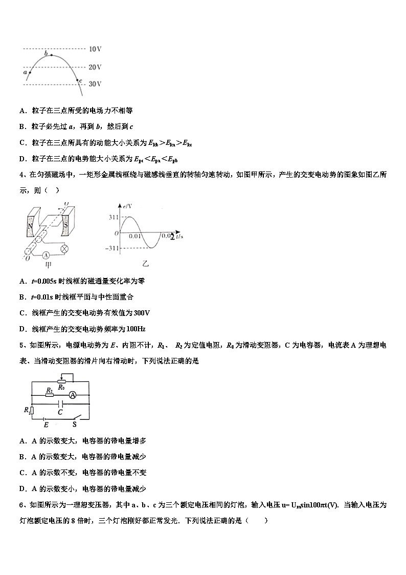 2026届湖南省武冈市第二中学高考物理必刷试卷含解析第2页