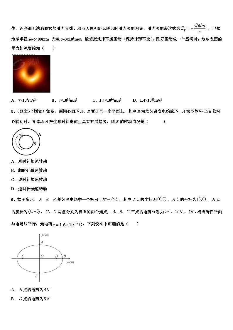 2026届湖南省武冈二中高三最后一模物理试题含解析第2页
