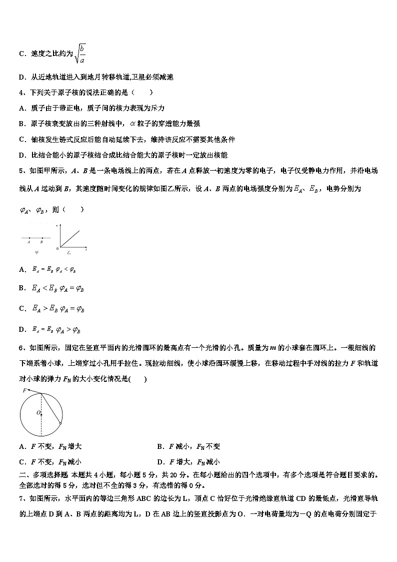2026届湖南省桃江县第一中学高三最后一模物理试题含解析第2页