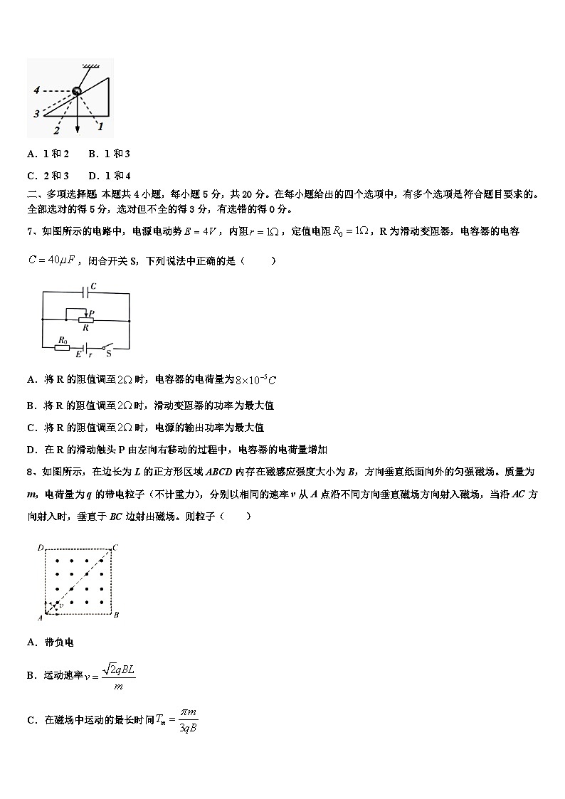 2026届湖南省益阳市高三下学期第五次调研考试物理试题含解析第3页