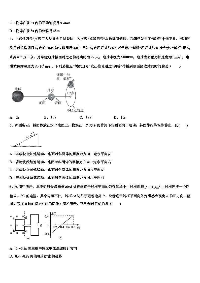2026届湖南省邵阳市高三冲刺模拟物理试卷含解析第2页