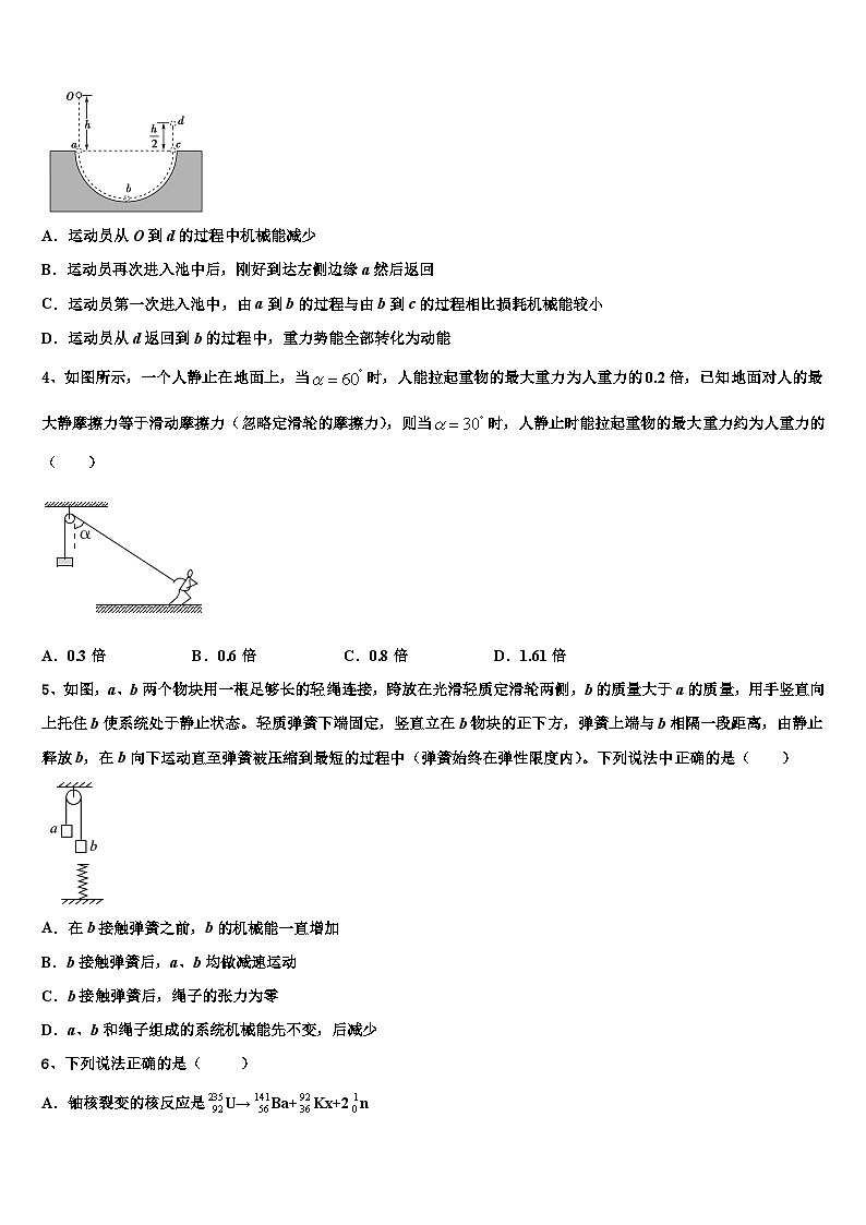 2026届湖南省邵阳市邵东第十中学高三下第一次测试物理试题含解析第2页