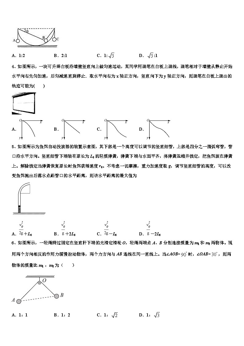 2026届湖南省邵阳市洞口一中、隆回一中、武冈二中高三最后一模物理试题含解析第2页
