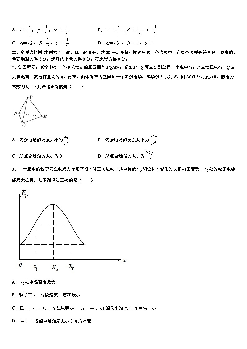 2026届湖南省普通高中学高三考前热身物理试卷含解析第3页