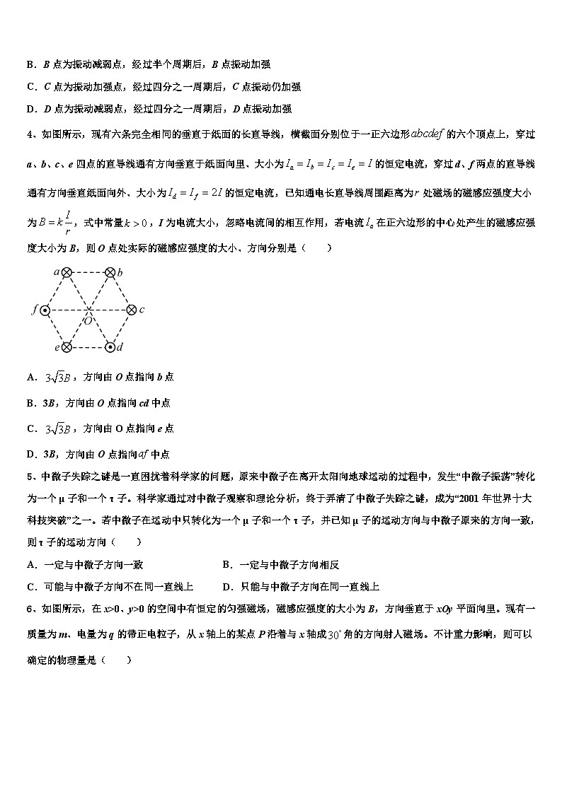 2026届湖南省邵阳市双清区第十一中学高三3月份模拟考试物理试题含解析第2页