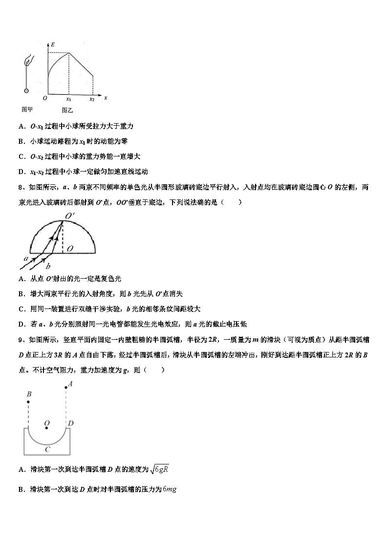 2026届湖南省浏阳一中等湘东五校高三3月份第一次模拟考试物理试卷含解析第3页