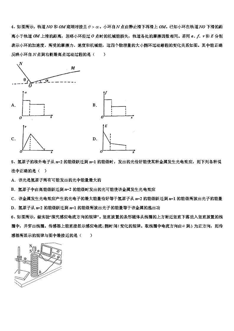 2026届湖南省常德外国语学校高三3月份模拟考试物理试题含解析第2页