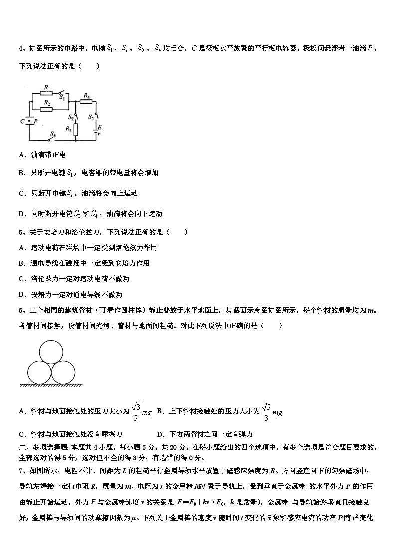 2026届湖南省常德市临澧县第一中学高三考前热身物理试卷含解析第2页